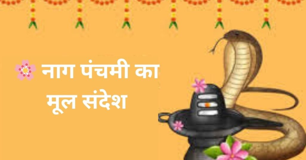 🌸 नाग पंचमी का मूल संदेश

